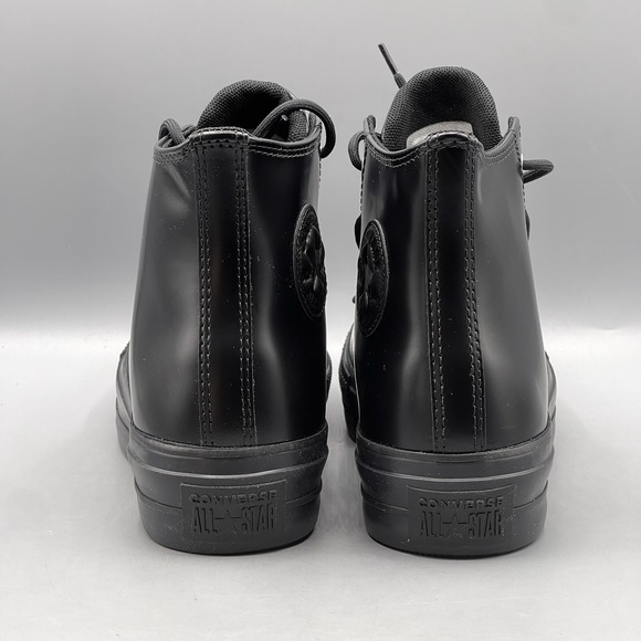 Converse CTAS Lift Women's 5 Hi Top Platform Sneakers Black Leather Zip A12476C - Picture 12 of 13